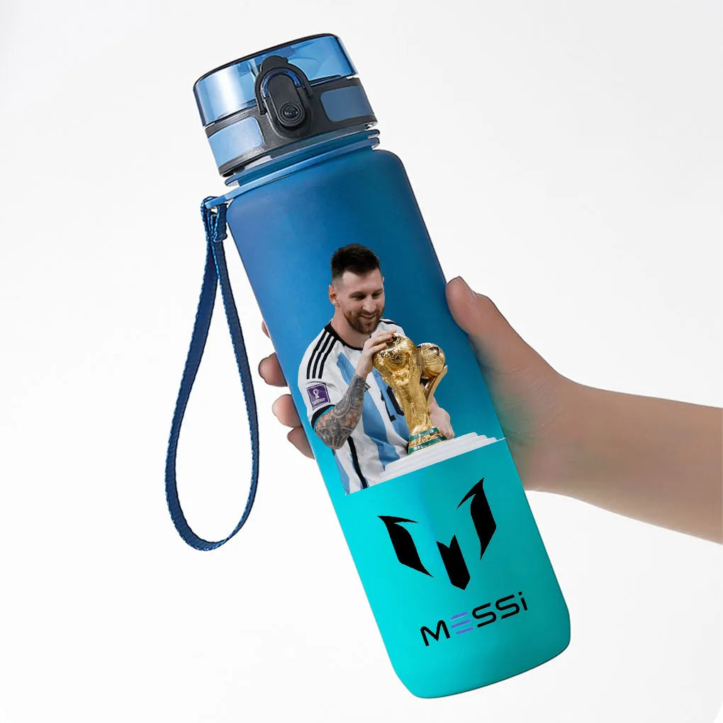 650ml Lionel Messi Blue PC Safe Portable Sports Bottle