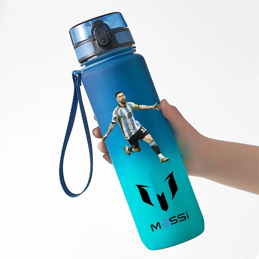 650ml Lionel Messi Blue PC Safe Portable Sports Bottle