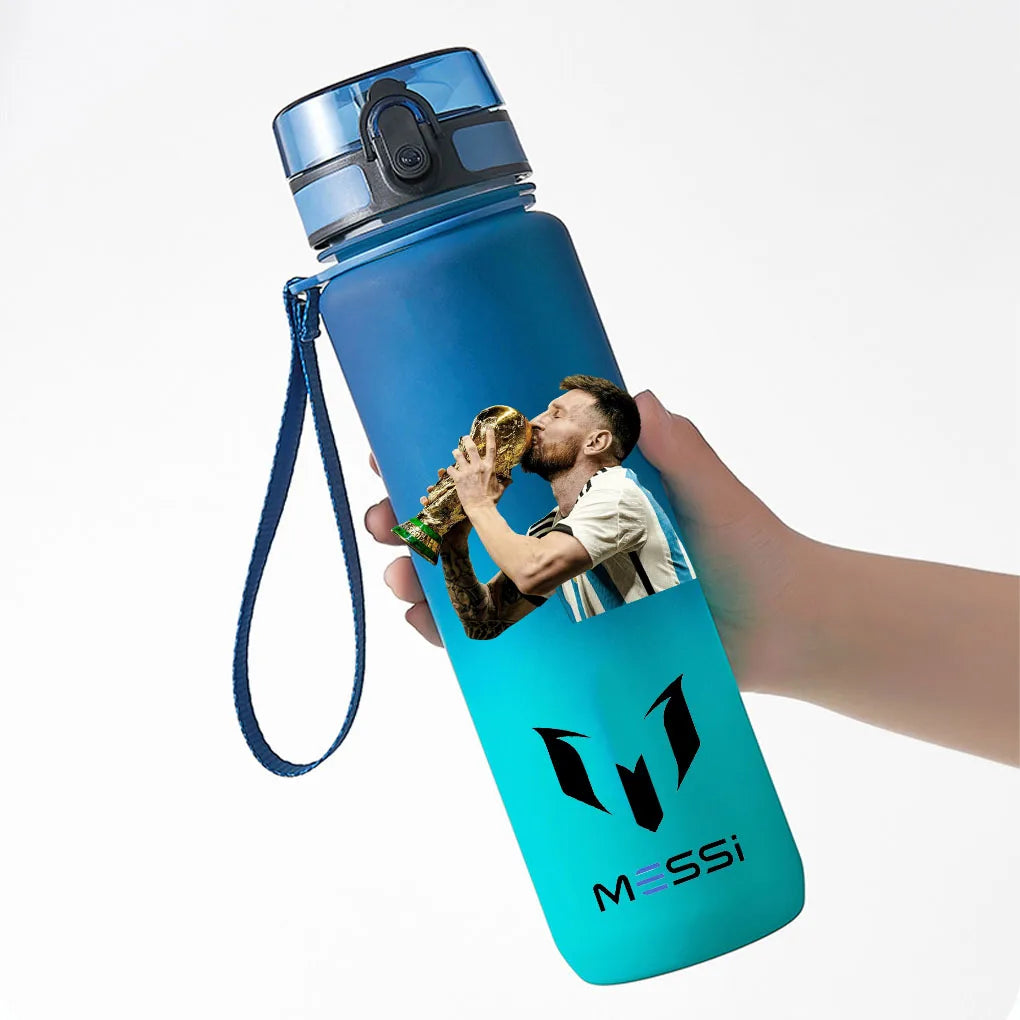 650ml Lionel Messi Blue PC Safe Portable Sports Bottle