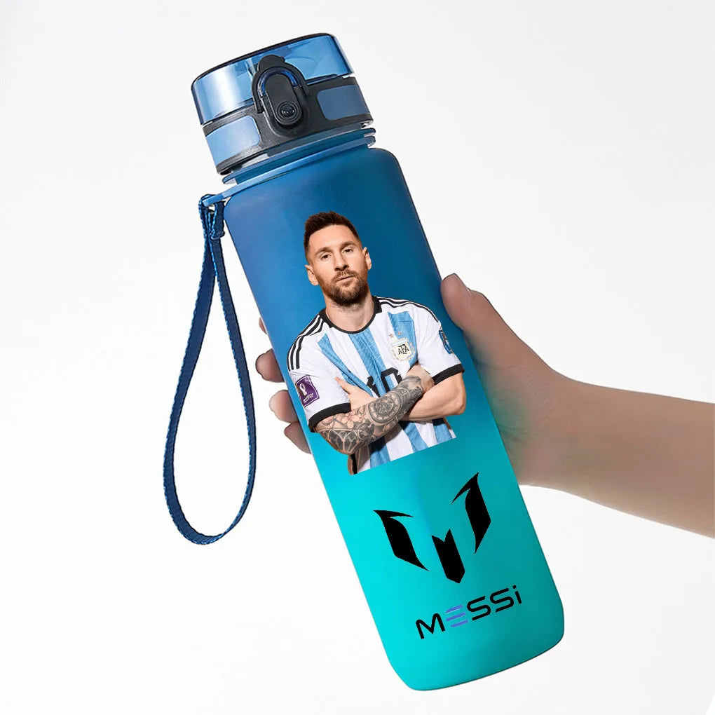 650ml Lionel Messi Blue PC Safe Portable Sports Bottle