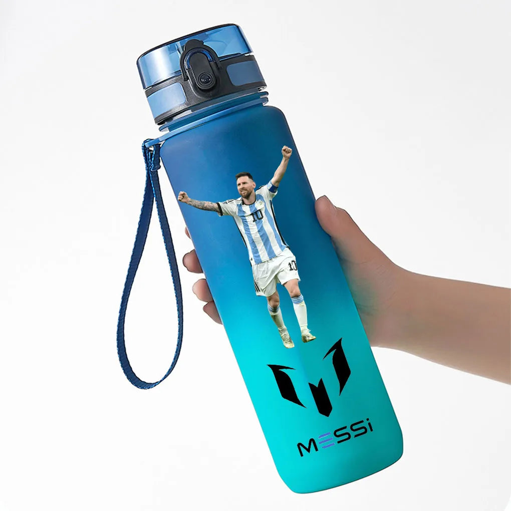 650ml Lionel Messi Blue PC Safe Portable Sports Bottle